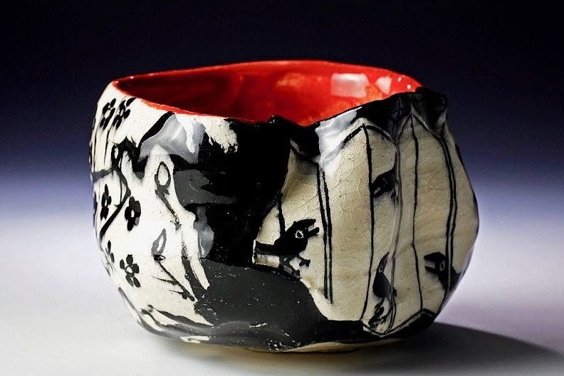 A “Rose Oribe” Masterpiece by Suzuki Goro